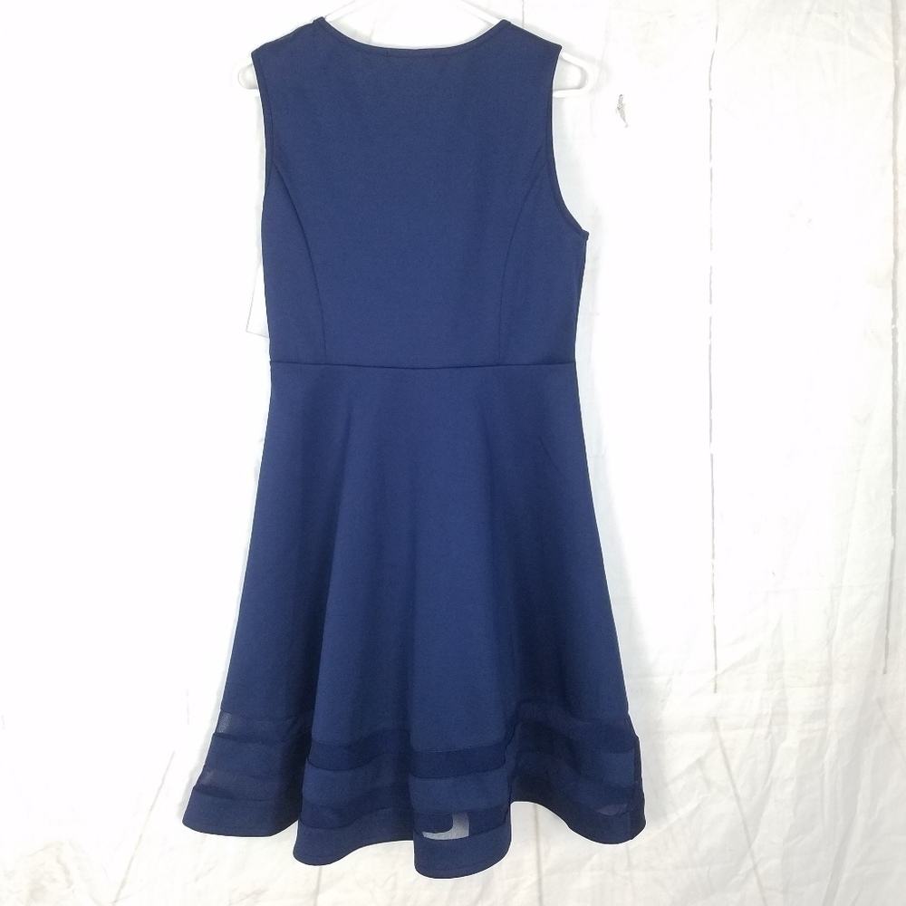 Lulus blue fit &flare dress - Picture 9 of 12